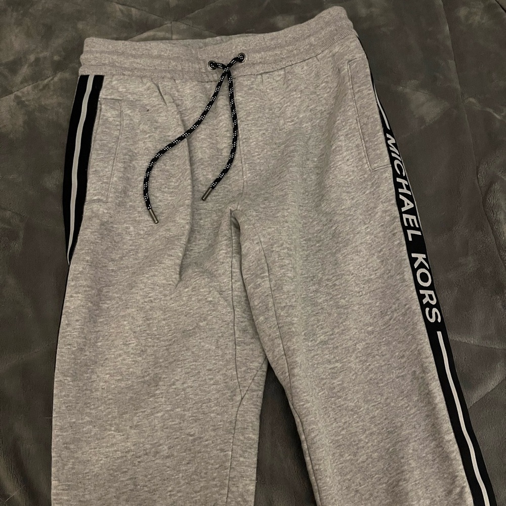 Michael kors logo tape joggers men’s xs to fit women’s s